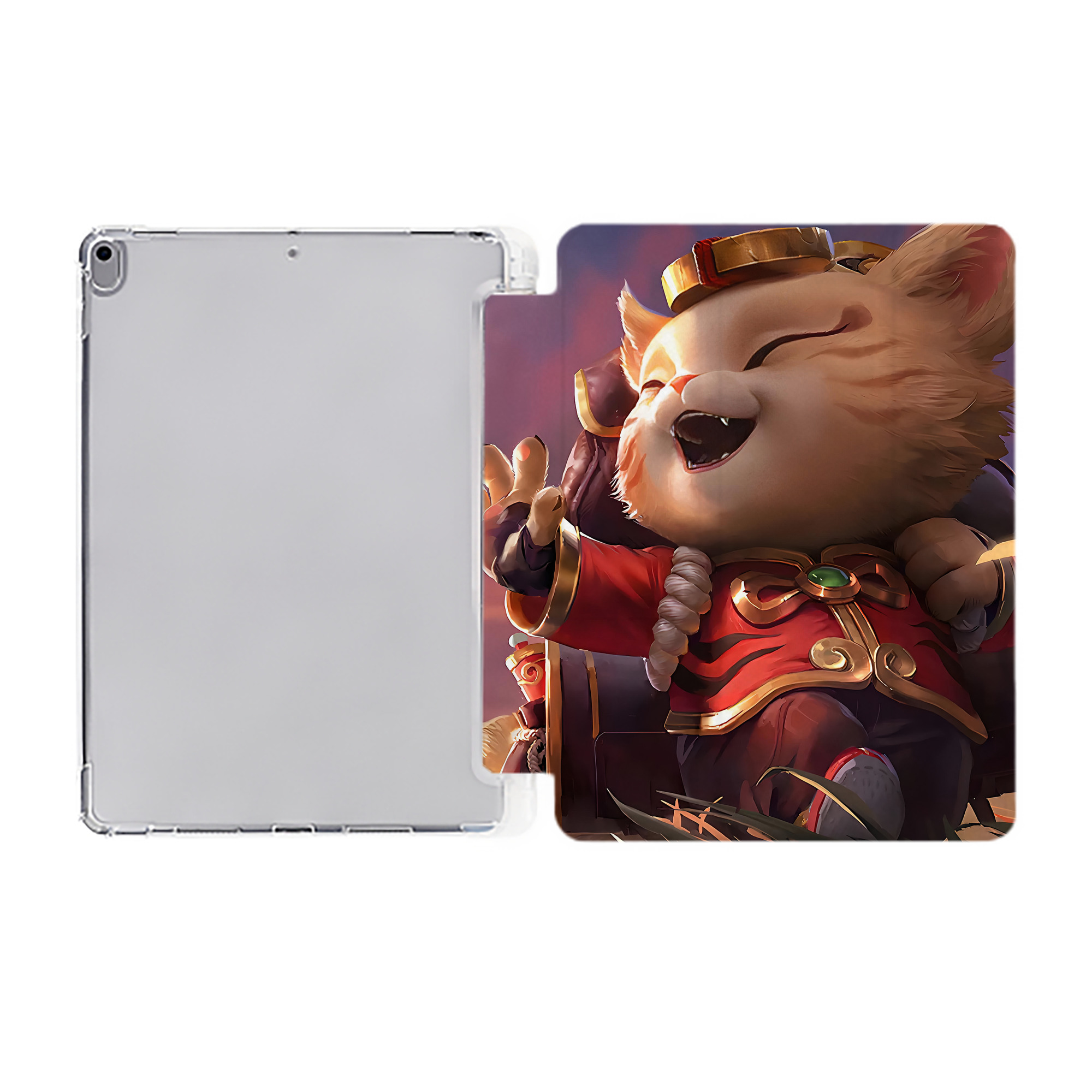 （画像用） リーグ・オブ・レジェンド League of Legends LOL IPad ケース ペン収納付き 三つ折りスタンド PUレザー×シリコン 対応機種9.5/10.5/10.9インチ